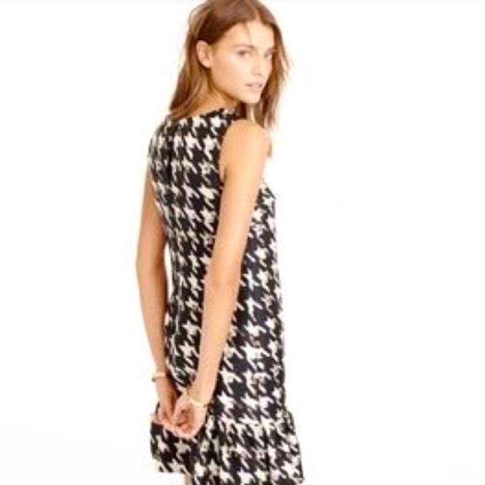 J Crew Houndstooth Mini Dress Size 2